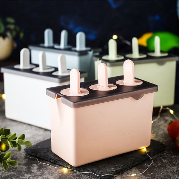 Home made cream for children's cute DIY popsicle box creative mold ice maker