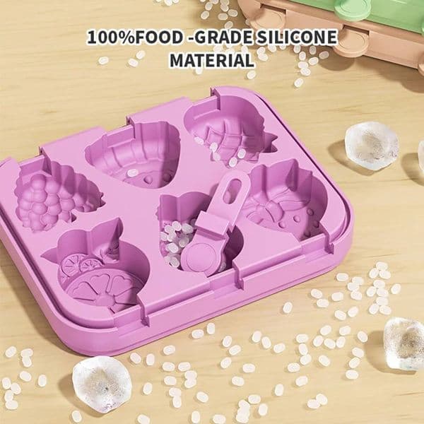 Popsicles Molds,Mini for Kids Cute Shapes Silicone Molds BPA Free Reusable Ice Cream Mold Popsicle Maker
