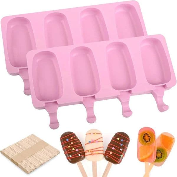 Cream DIY Chocolate Mold Silicone Dessert Popsicle Moulds Tray Ice Cube Maker Homemade Tools Summer Party Supplies