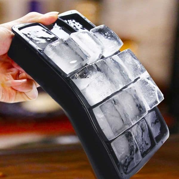 4/6/8/15 Grid Big Ice Tray Mold Box Large Food Grade Silicone Ice Cube Square Tray Mold Diy Bar Pub Wine Ice Blocks Maker Model W250522