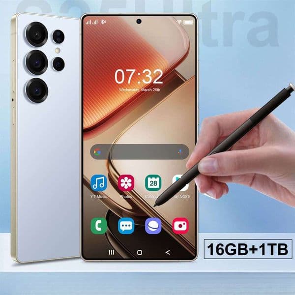 2025 New S25 Ultra foreign trade smart phone 16+1T high-end 7.3-inch screen Android Smartphone Camera Telephone HD Display Face Recognition 1TB