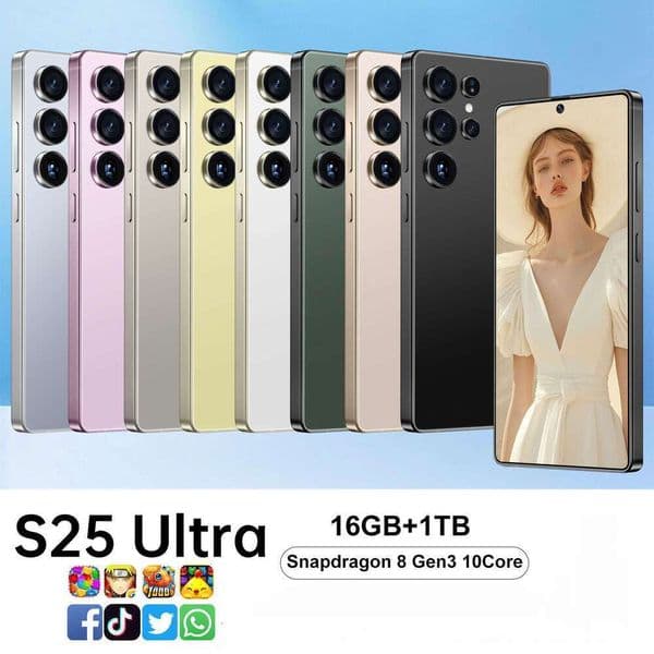 2025 New best-selling mobile S25 Ultra7.3-inch big screen 16+1TB smart phone Unlock Touch Screen Phone Androids Camera Telephone HD Display Face Recognition