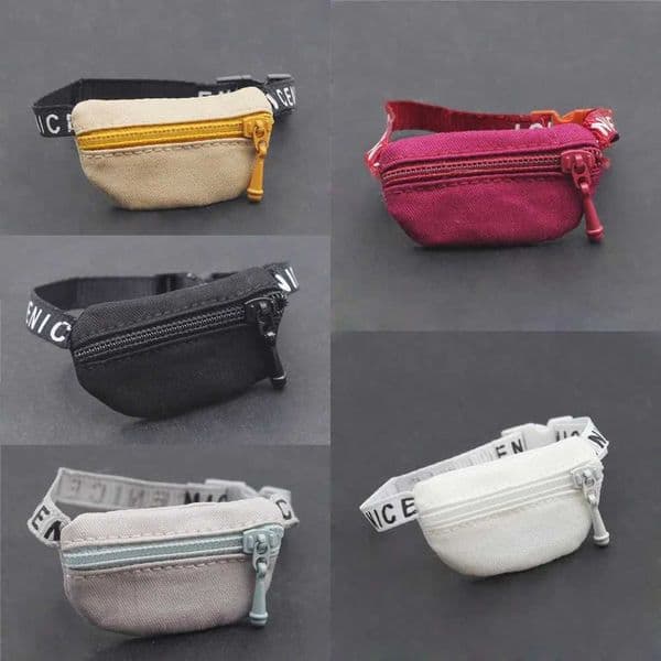 2025 17cm V1 V2 Labubu Crossbody Bag Cute 1/6 1/8 1/12 BJD Dolls DIY Waist Bags Cute 15cm Idol Plush Doll Accessories Belt Bag Gift X2505261