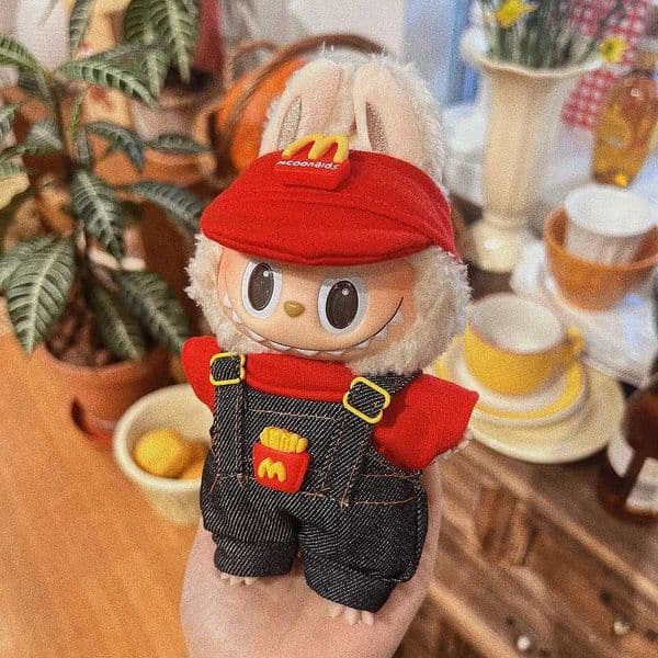 Doll Clothes For 17CM Labubu Clothes Accessories Mini Plush Doll Clothing for Labubu I II Idol Dolls Sitting Party X2505261