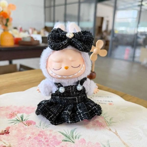 17cm Labubu Doll Clothes Capybara Cos Suit V1 V2 V3 Outfit Stylish Clothing Set for Plush Toy Dolls Accessories X250526