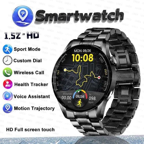 2025 New Sports Smart Watch Woman 1.52 HD ethoth Call Custom Photo Health Tracker Christmas Gift Clock Men Watches BusinessXJ250513