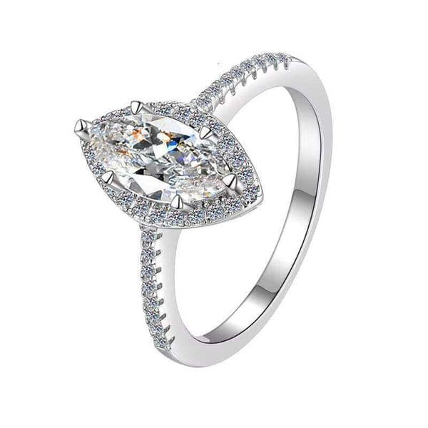 ICEBELA New Arrival Fine Jewelry Sterling Sier Designer Elegant Eternity VVS 1ct Moissanite Rings for Women