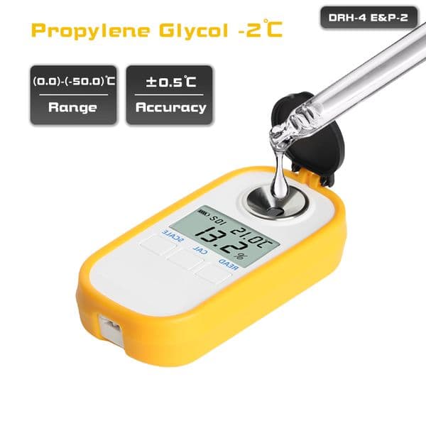 Design of digital refractometer for measuring the solubility of fruit juice, syrup, puree, coffee drinks, cocoa drinks, soft drinks, etc DRH-4 E&P-2