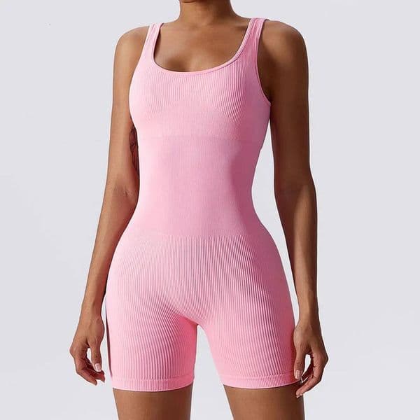Jumpsuit Suits Ribbed Workout Sets Tracksuits Fiess Gym Clothing For Seamless Women Yoga Set Sportswear