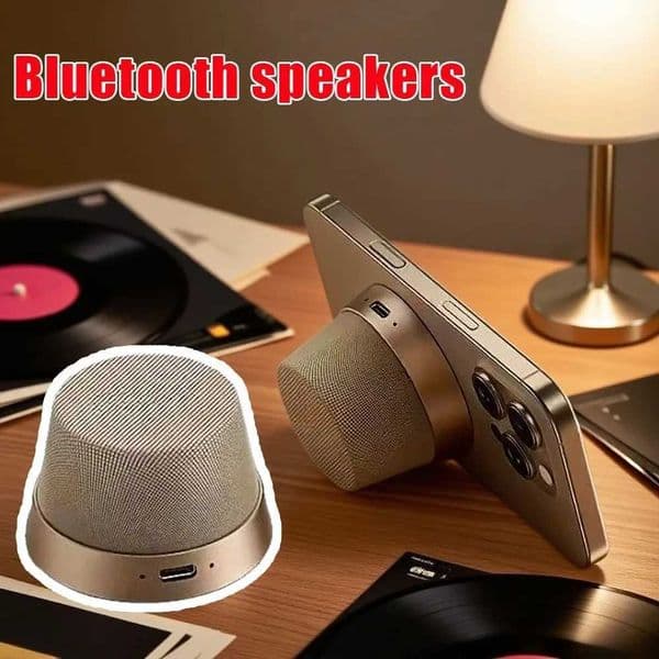 Mini Multifunctional Wireless Speaker Strong Magnet Magnetic Fabric Stand for Cell Phone Computer Outdoor Fridge Bike-Gift Idea M251201