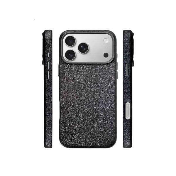 KZDOO Sparkle Shining Pu Leather Matte Protective Shiny Covers Luxury GlitterWomen Back Case for iPhone17/17air/17pro/17promax