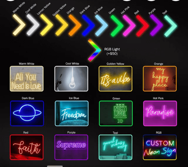 article made to order Personalized Name Neon Sign - Bedroom Decor & Wedding Gift