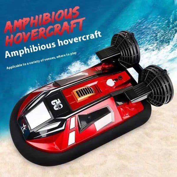 New 24g Four Way Amphibious Simulation Air Cushion Boat High Speed Fast Boat Water Remote Control Childrens Interactive Gift X251202