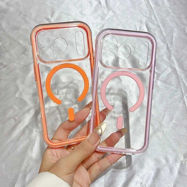Colour Non-slip Clear Soft For Magnetic Phone Case For iPhone 17 Air 16 E 15 14 13 12 11 Pro Max Shockproof Cover M251203