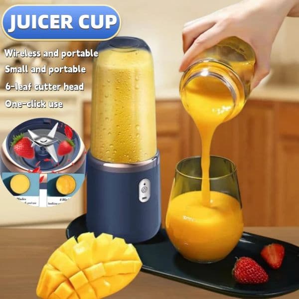 Multifunction Juice Extractor Juicer Cup Portable Juice Blender Rechargeable Vegetable Fruit Citrus Orange Juicers