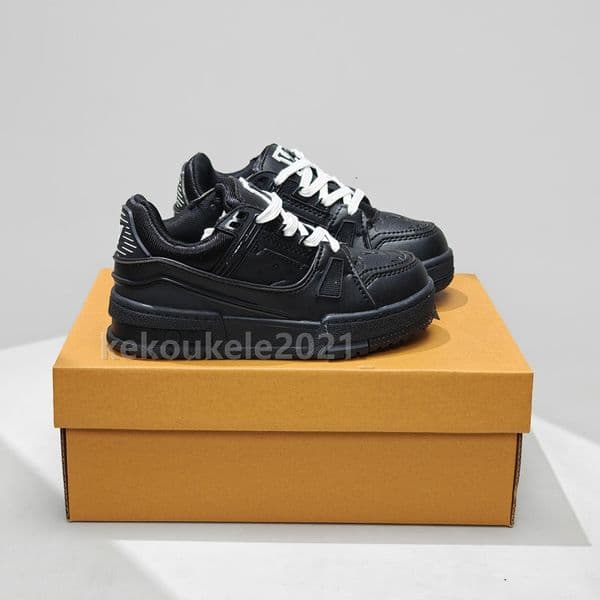 New Children Sneaker Boys Girls Thick Sole Shoes Four Seasons Kids Casual Leather Light Comfort Sports Tennis Shoes EU24-35