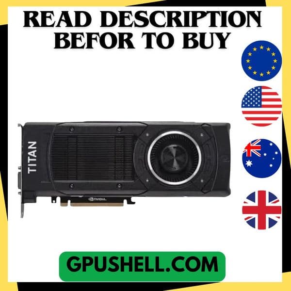 USED NVIDIA- Graphic card GeForce GTX Titan X, 12GB, 384Bit, GDDR5, HDMI, DP, DVI, PCI Express 3.0, 100% tested and original