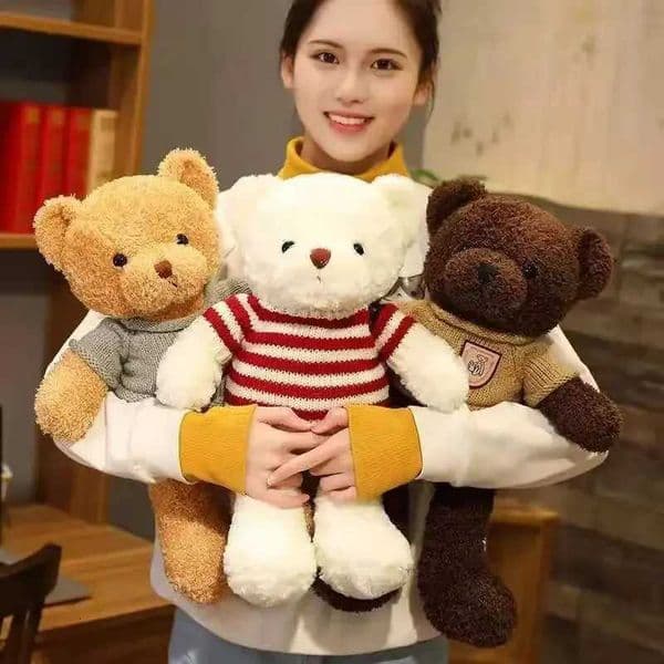 Cute Bear Simulation Stuffed Toys Lena Bear Plush Toy Pillow Birthday Gift Express Love Bear Love Bear Y251203