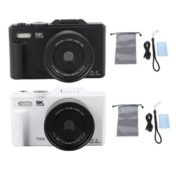 75MP UHD Camera Compact 3 Inch Sn High Definition 18XAF Autofocus Camera with Flash Portable for PhotographyXJ251203
