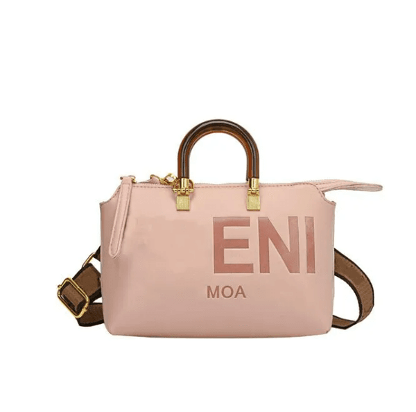 Boston Bag Handbag By The Way Hot stamping Letter Sticker Zipper Open and Close Crossbody Bag MINI