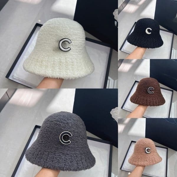 Fashion Bucket Hat Women Designer Casual Beanies Fluffy Fisher Hats Winter Fuzzy Caps Luxurys Designers Bucket Leisure Warm Cap