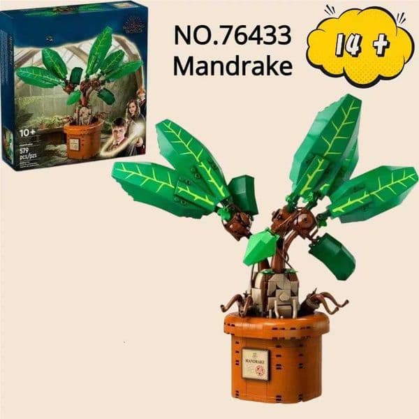 2025 NEW FIT 76433 Innovative Mandrake Plant Building Blocks Model Bricks Cartoon Movie Series Toys Christmas Birthday Gifts Y251204