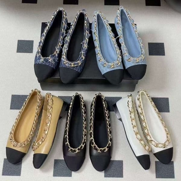 Luxury mary jane Flat Boat Canvas Ballerina designer shoe woman Fashion jelly Loafers ballet flats for Women Bow Dress Leather cowboy Leather cowboy dress girl Shoes