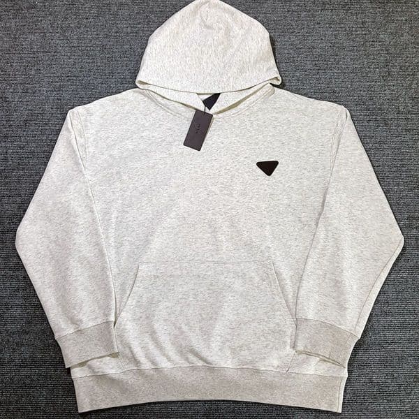 Mens Hoodie Triangle Badge Hoodies Pullover Men Cotton Zip Up Hoodie Round Neck for Men and Women Sweatshirt Men clothes