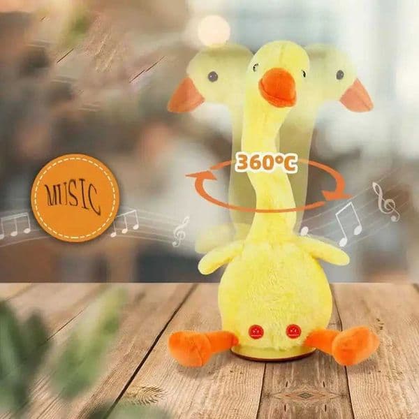 Cute Repeating Talking Duck Childrens Plush Toy Fun Gift Twisting Imitation Talking Dancing Music Recording Toy Educational Y251204