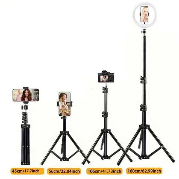 13-Inch LED Ring Light with Adjustable Color Temperatures 629-Inch Tripod StandPhone Clip for Photography Live Broadcasts M251205