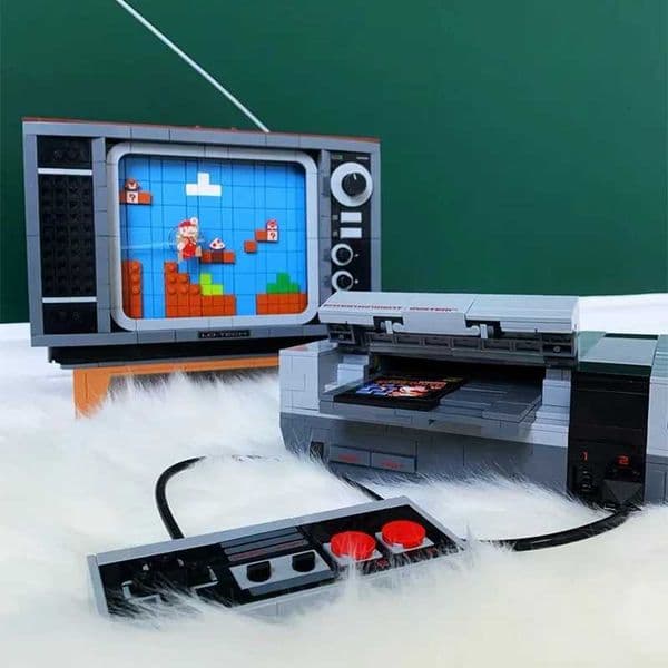 stock 71374 Ideas Super Nes Game Console Model Modular Building Blocks Bricks Action Figures Educational Children Toy 2651Pcs Y251204