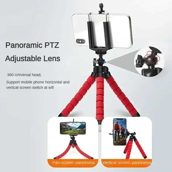 Stand Flexible Sponge Octopus Mini Tripod for for Flashlight Phone Tripod Holder M251205