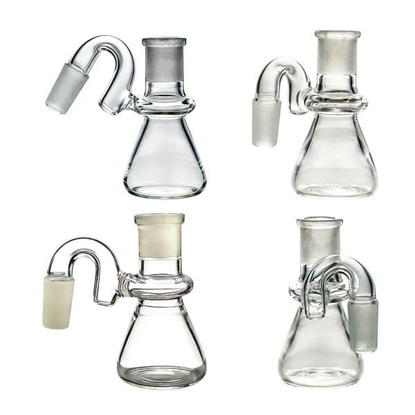 Mini Dry Glass Ash Catcher 14mm 18mm Hookah Glass Bong Water Catchers Clear Bubbler Ashcatcher 45 90 Degree