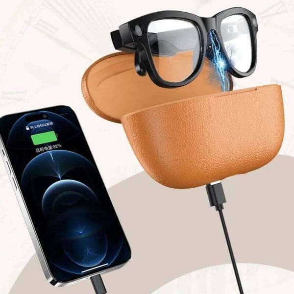 AI Smart Glasses M02ultra With Charging Case - 800Mp Camera, Object Recognition, Translation, Wifi, Navigation, Video Recording