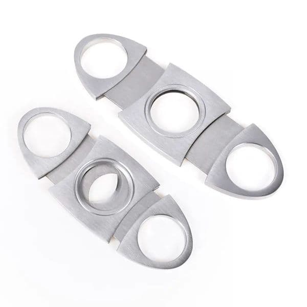 Stainless Steel Cigar Cutter Knife Portable Small Manual Double Blades Cigars Scissors Metal Cut Devices Tools Smoking Accessories