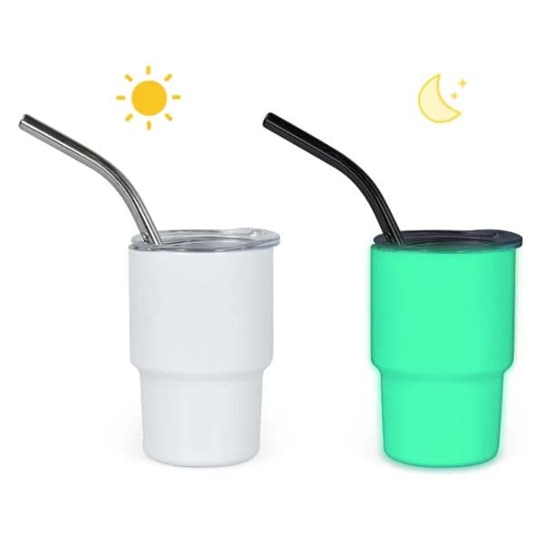 6Oz Sublimation Cup Double Wall Stainless Steel Wine Tumbler With Lid Glow In The Dark ML Non Vacuum Shot Glass