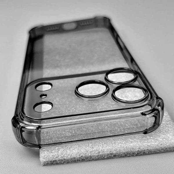 Shockproof Clear Black Silicone Case For iPhone 17 Air Pro Max 3D Ultra Thin Soft TPU Phone Back Cover for iPhone17Promax M251209