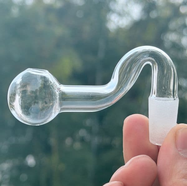 5Pcs THICK Glass Oil Burner Pipe Smoking Bowl Bubbler 14mm Male DownStem Bowls For Water Hookahs Bongs Smoking pipes