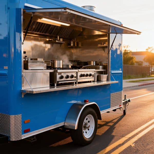 Concession Catering Coffee Tea Bar Trailers Fully Equipped Food Van Mobile Ice Cream