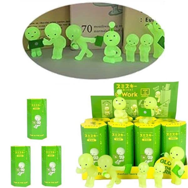 Smiski Work Series Glow-in-the-Dark Blind Box Office Desktop Decoration Model Mini Doll Ornament Blind Box Toy Birthday Gift