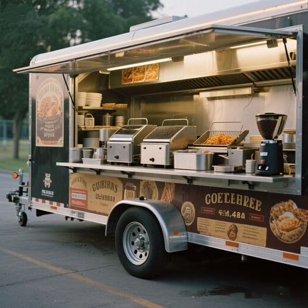 Street Food Truck Concession Trailer Mobile Food Cart Small Kitchen Trailer Fully Equipped for Outdoor Vending