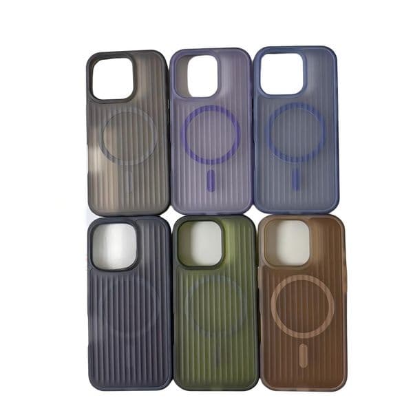 Elegant Matte Phone Case Luggage Theme Magnetic Smartphone Cover for iPhone