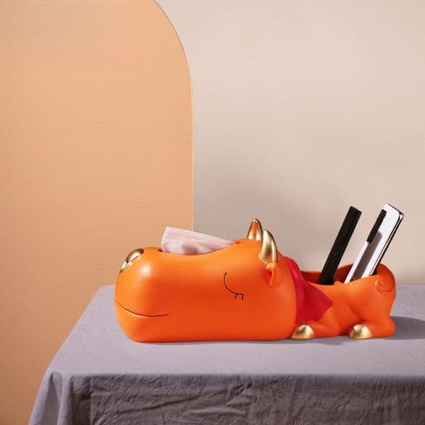 Creative Cute Light Luxury Desktop Ornament Craft Living Room Coffee Table TV Wine Cabinet Multifunctional Remote Control Storage Box
