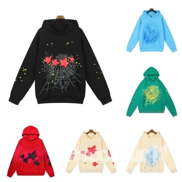 spider hoodie Designer Hoodie Mens sp5derhoodies Web 55555 Hoodies Luxury Men Women Young Thug Pink Tracksuit High Street Spider Sweatshirt Hip Hop Sweatpants