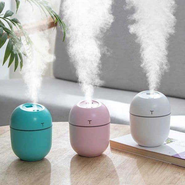 220ml Mini Humidifier USB Ara Diffuser Mist Maker Desktop Essential Oil Scent Diffuser Smart He Appliance with LED Light H251213