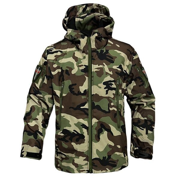 green Men's Clothing designer Jackets Charge jacket men's style waterproof fan suit windbreaker cold suit outerwear oversized 4XL thicken