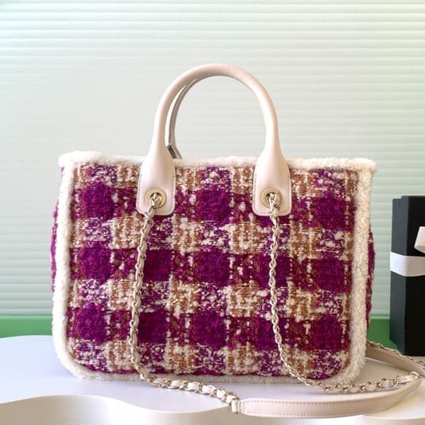 Designer bag new release: new plaid woolen handbag high-quality shoulder bag crossbody bag large capacity shopping bag fashionable travel bag AS5688