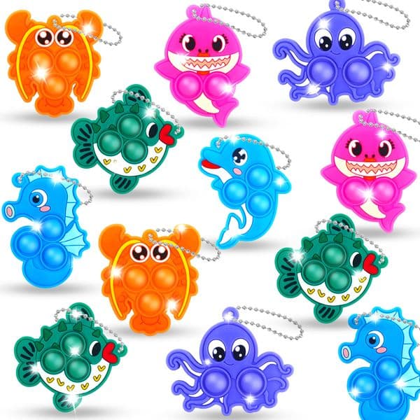 Minimum purchase of 4. Cross-Border New Free shipping Rodent Exterminator Pioneer Marine Animal Cartoon Silicone Toy Fidget Bubble Fun Stress Relief