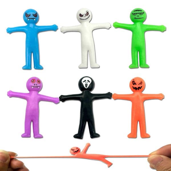 Minimum purchase of 4. Cross-Border Halloween Stretchable Minion Smiley Face Expression TPR Creative Doll Squeeze Free shipping Figure Stress Relief Toy