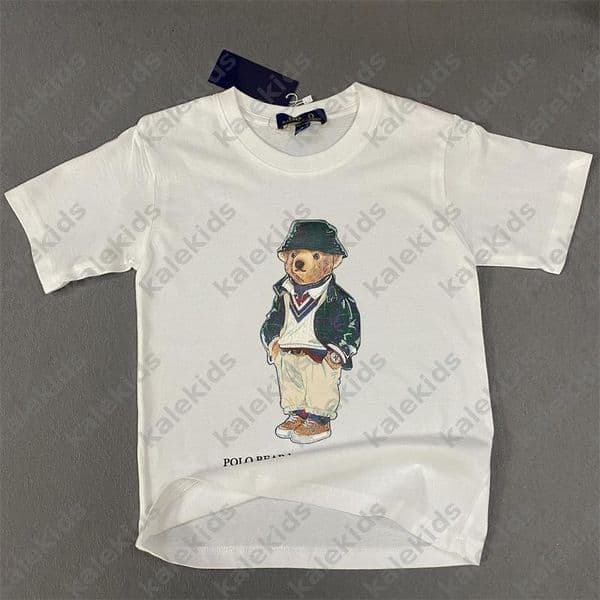 Luxury Kids Cartoon Bear T Shirt Childrens Designer Clothing Boys Girls Crew Neck Short Sleeves Summer Casual Cotton Tops Casual Clothing DLD2604107 L260514J50C